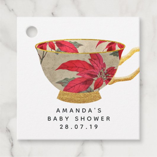 Weihnachtsdusche Alice im Wunderland Geschenkanhänger (Vorderseite)