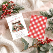 Weihnachtsdusche auf dem lokalen Markt Einladung