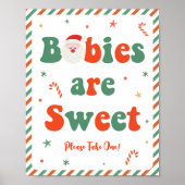 Weihnachtsdusche Babys sind süße Favoriten Poster (Vorne)