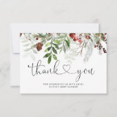 Weihnachtsdusche Dankeschön Karte (Vorderseite)