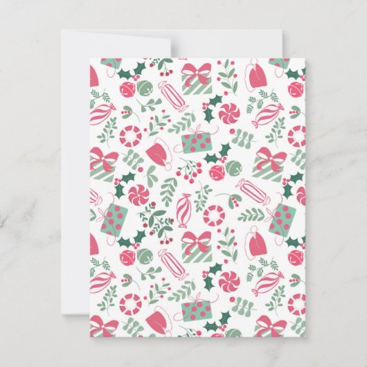 Weihnachtsdusche Dankeskarte (Vorderseite)