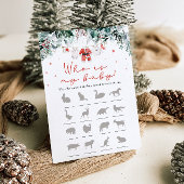 Weihnachtsdusche, das ist mein Kinderspiel Einladung