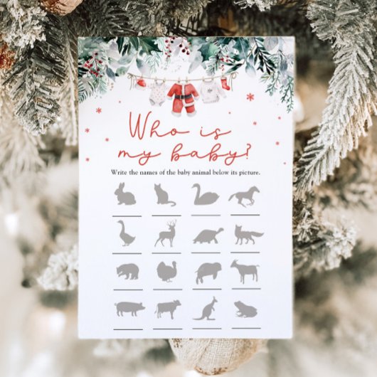 Weihnachtsdusche, das ist mein Kinderspiel Einladung