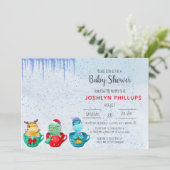 Weihnachtsdusche Dinosaurier Teacup Kinderdusche E (Stehend Vorderseite)