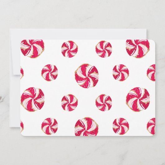 Weihnachtsdusche Einladung (Rückseite)