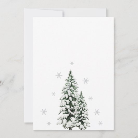 Weihnachtsdusche Einladung (Rückseite)