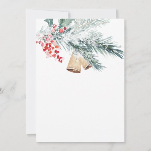 Weihnachtsdusche Einladung (Rückseite)