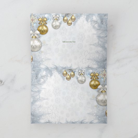 Weihnachtsdusche Einladung (Innenseite)