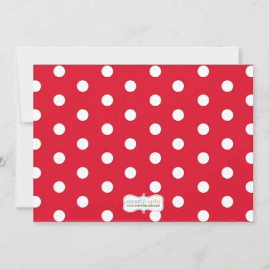 Weihnachtsdusche Einladung (Rückseite)