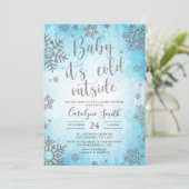 Weihnachtsdusche Einladung (Stehend Vorderseite)