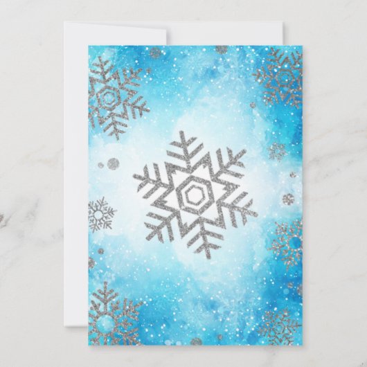 Weihnachtsdusche Einladung (Rückseite)