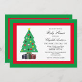 Weihnachtsdusche Einladung (Vorne/Hinten)