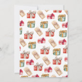 Weihnachtsdusche Einladung (Rückseite)