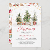 Weihnachtsdusche Einladung (Vorne/Hinten)