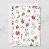 Weihnachtsdusche Einladung (Rückseite)