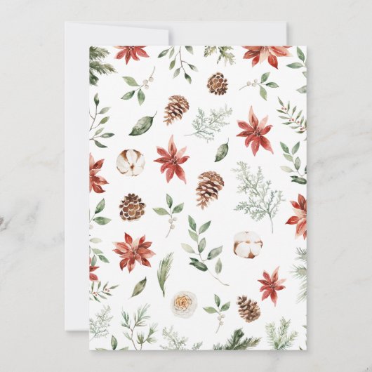 Weihnachtsdusche Einladung (Rückseite)