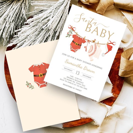 Weihnachtsdusche Einladung