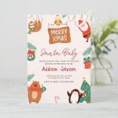 Weihnachtsdusche Einladung (Stehend Vorderseite)