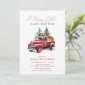 Weihnachtsdusche Einladung (Stehend Vorderseite)