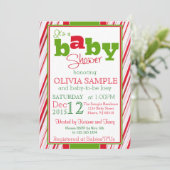 Weihnachtsdusche Einladung (Stehend Vorderseite)