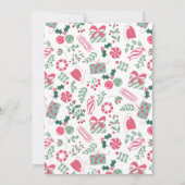 Weihnachtsdusche Einladung (Rückseite)