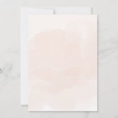 Weihnachtsdusche Einladung Beige und Braun (Rückseite)