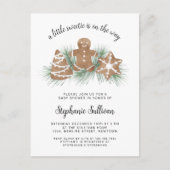 Weihnachtsdusche Einladungspostkarte (Vorderseite)