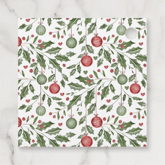 Weihnachtsdusche enthüllt Geschenkmarken Geschenkanhänger (Rückseite)