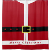 Weihnachtsdusche Geschenk mit Weihnachtsmann Duschvorhang (Vorderseite)