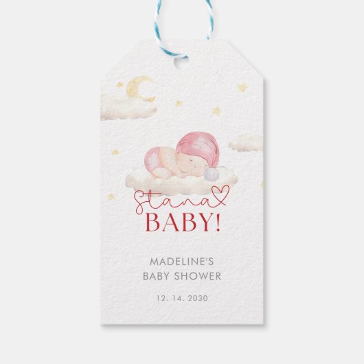 Weihnachtsdusche Geschenkanhänger (Rückseite)