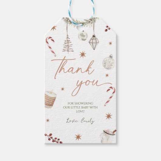 Weihnachtsdusche Geschenkanhänger (Vorderseite)