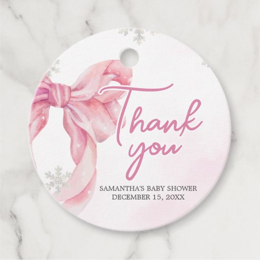 Weihnachtsdusche Geschenkanhänger (Vorderseite)