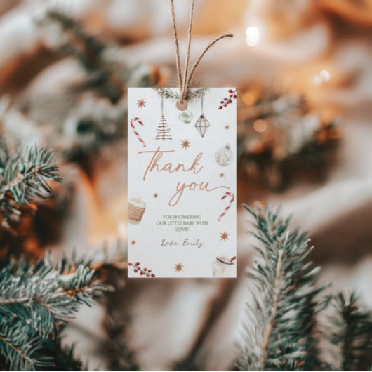 Weihnachtsdusche Geschenkanhänger