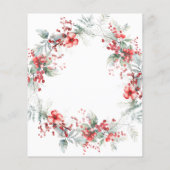 Weihnachtsdusche im Haushalt Einladung (Rückseite)