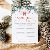 Weihnachtsdusche Name, die Baby Tune Einladung