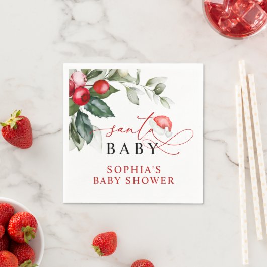 Weihnachtsdusche Napkins Serviette (Beispiel)