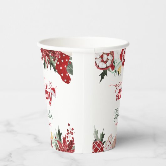 Weihnachtsdusche Pappbecher (Rechts)