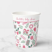 Weihnachtsdusche Pappbecher (Rückseite)