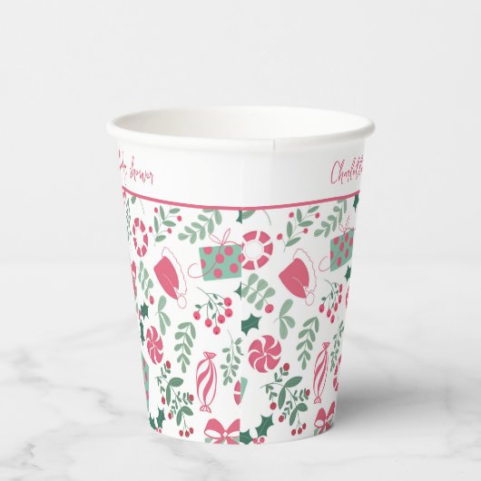 Weihnachtsdusche Pappbecher (Rechts)