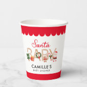 Weihnachtsdusche Pappbecher (Rückseite)