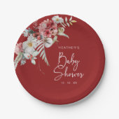 Weihnachtsdusche Pappteller (Vorderseite)