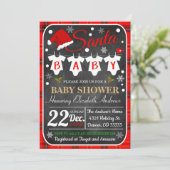 Weihnachtsdusche Party Einladung (Stehend Vorderseite)