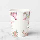 Weihnachtsdusche Pink Santa Baby Pappbecher (Rechts)