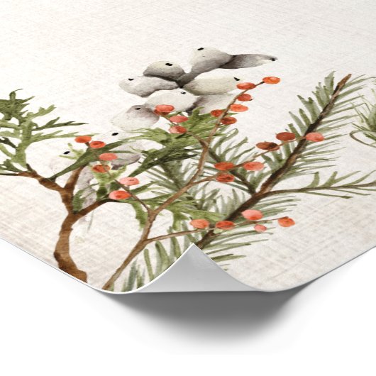 Weihnachtsdusche Poster (Ecke)