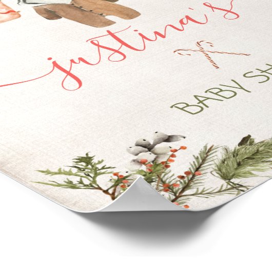 Weihnachtsdusche Poster (Ecke)