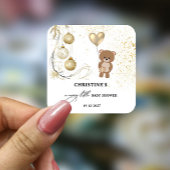 Weihnachtsdusche Quadratischer Aufkleber