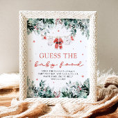 Weihnachtsdusche Raten Sie das Baby Food Poster