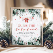 Weihnachtsdusche Raten Sie das Baby Food Poster