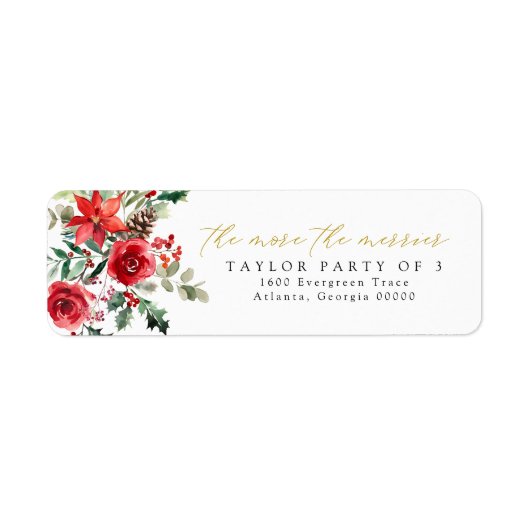 Weihnachtsdusche Rücksendeadresse (Vorne)