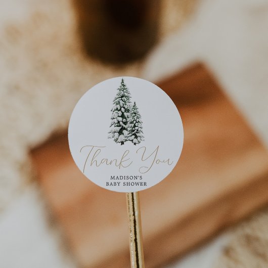 Weihnachtsdusche Runder Aufkleber